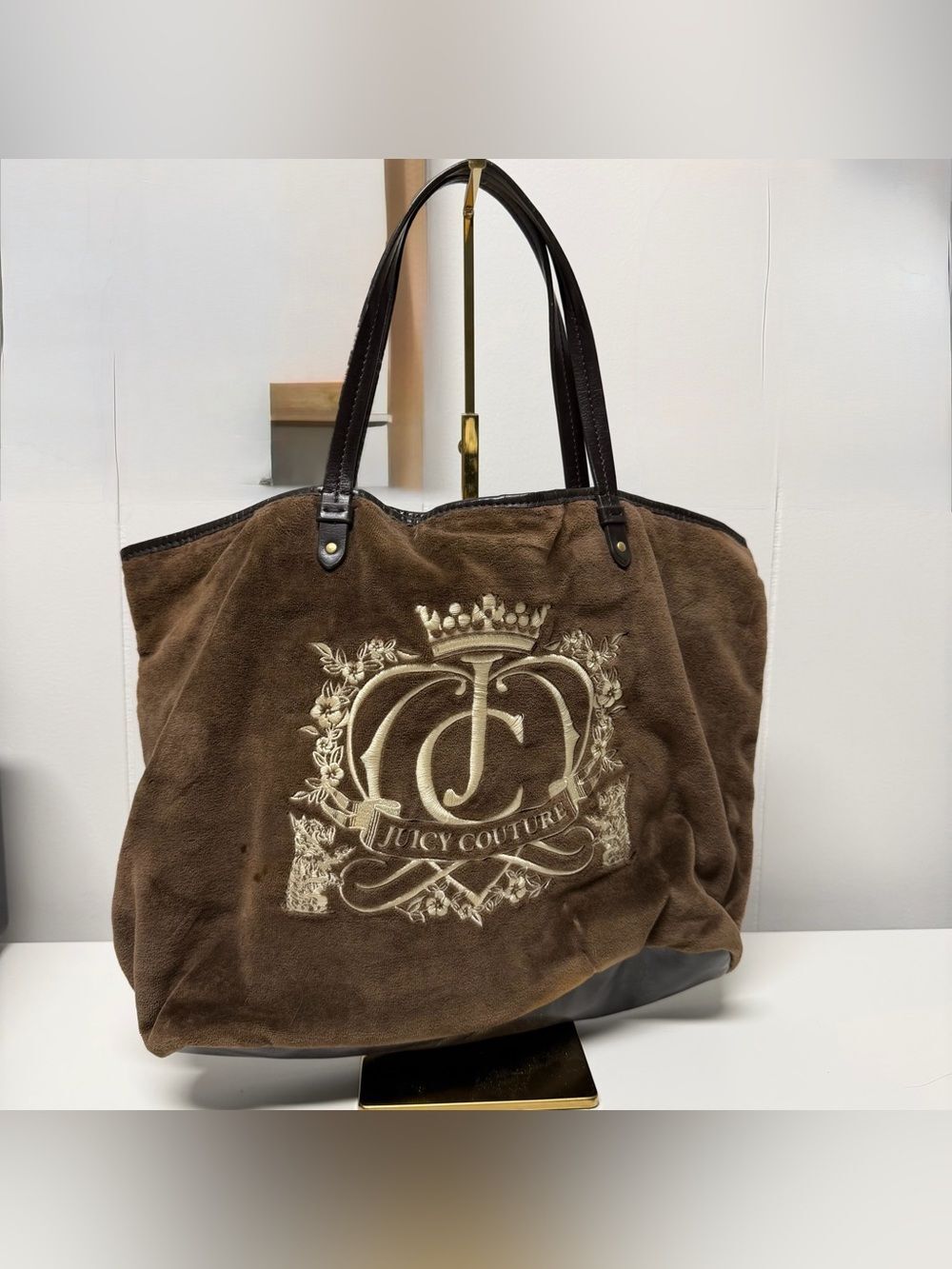 Vintage Juicy Couture Brown Velvet Bag